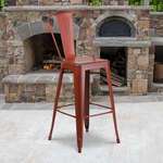 Flash Furniture , ET-3534-30-RD-GG, Indoor Outdoor Barstools