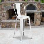 Flash Furniture , ET-3534-30-WH-GG, Indoor Outdoor Barstools