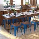 Flash Furniture , ET-BT3503-18-BL-WD-GG, Restaurant Barstools