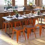 Flash Furniture , ET-BT3503-18-ORG-WD-GG, Restaurant Barstools