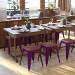 Flash Furniture , ET-BT3503-18-PR-WD-GG, Restaurant Barstools