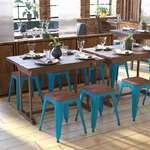 Flash Furniture , ET-BT3503-18-TL-WD-GG, Restaurant Barstools