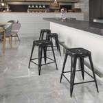Flash Furniture , ET-BT3503-24-BK-GG, Indoor Outdoor Barstools