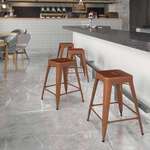Flash Furniture , ET-BT3503-24-POC-GG, Indoor Outdoor Barstools