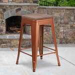 Flash Furniture , ET-BT3503-24-POC-WD-GG, Restaurant Barstools