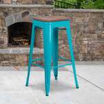 Flash Furniture , ET-BT3503-30-CB-WD-GG, Restaurant Barstools