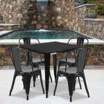Flash Furniture , ET-CT002-4-30-BK-GG, Indoor Outdoor Sets