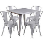 Flash Furniture , ET-CT002-4-30-SIL-GG, Indoor Outdoor Sets