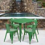 Flash Furniture , ET-CT002-4-70-GN-GG, Indoor Outdoor Sets