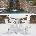 Flash Furniture , ET-CT002-4-70-WH-GG, Indoor Outdoor Sets