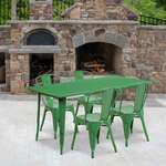 Flash Furniture , ET-CT005-4-30-GN-GG, Indoor Outdoor Sets