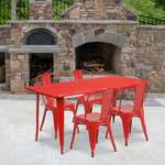 Flash Furniture , ET-CT005-4-30-RED-GG, Indoor Outdoor Sets