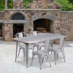 Flash Furniture , ET-CT005-4-30-SIL-GG, Indoor Outdoor Sets