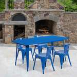 Flash Furniture , ET-CT005-4-70-BL-GG, Indoor Outdoor Sets