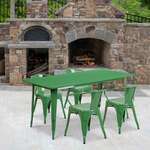 Flash Furniture , ET-CT005-4-70-GN-GG, Indoor Outdoor Sets