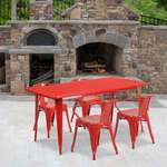 Flash Furniture , ET-CT005-4-70-RED-GG, Indoor Outdoor Sets