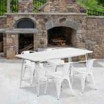 Flash Furniture , ET-CT005-4-70-WH-GG, Indoor Outdoor Sets