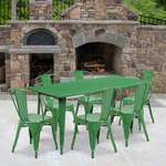 Flash Furniture , ET-CT005-6-30-GN-GG, Indoor Outdoor Sets