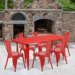 Flash Furniture , ET-CT005-6-30-RED-GG, Indoor Outdoor Sets