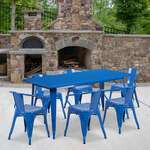 Flash Furniture , ET-CT005-6-70-BL-GG, Indoor Outdoor Sets