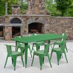 Flash Furniture , ET-CT005-6-70-GN-GG, Indoor Outdoor Sets