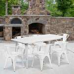 Flash Furniture , ET-CT005-6-70-WH-GG, Indoor Outdoor Sets