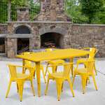 Flash Furniture , ET-CT005-6-70-YL-GG, Indoor Outdoor Sets