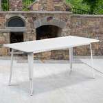 Flash Furniture , ET-CT005-WH-GG, Indoor Outdoor Tables