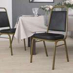 Flash Furniture , FD-BHF-1-ALLGOLD-BK-GG, Banquet/Church Stack Chairs