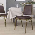 Flash Furniture , FD-BHF-1-ALLGOLD-BN-GG, Banquet/Church Stack Chairs