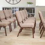 Flash Furniture , FD-CH02185-CV-BGE1-BAS-GG, Banquet/Church Stack Chairs