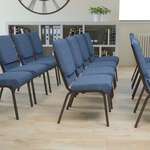 Flash Furniture , FD-CH02185-GV-BLUE-GG, Banquet/Church Stack Chairs