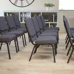 Flash Furniture , FD-CH02185-SV-DKGY-BAS-GG, Banquet/Church Stack Chairs
