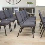 Flash Furniture , FD-CH02185-SV-DKGY-GG, Banquet/Church Stack Chairs