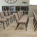 Flash Furniture , FD-CH0221-4-CV-BGE1-GG, Banquet/Church Stack Chairs