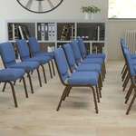Flash Furniture , FD-CH0221-4-GV-BLUE-GG, Banquet/Church Stack Chairs