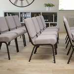 Flash Furniture , FD-CH0221-4-SV-GYDOT-GG, Banquet/Church Stack Chairs