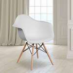 Flash Furniture , FH-132-DPP-WH-GG, Accent Chairs - Nonupholstered
