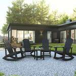 Flash Furniture , JJ-C14705-4-T14001-BK-GG, Patio Sets