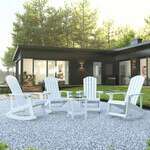 Flash Furniture , JJ-C14705-4-T14001-WH-GG, Patio Sets