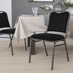 Flash Furniture , NG-108-SV-BK-VYL-GG, Banquet/Church Stack Chairs