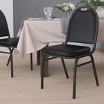 Flash Furniture , NG-ZG10006-BK-SILVERVEIN-GG, Banquet/Church Stack Chairs