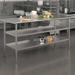 Flash Furniture , NH-WT-GU-3072-GG, Restaurant Prep Tables