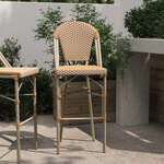 Flash Furniture , SDA-AD642001-F-BS-NATWH-LTNAT-GG, Indoor Outdoor Barstools