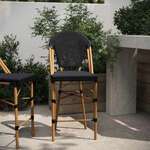 Flash Furniture , SDA-AD642107-CS-BK-NAT-GG, Indoor Outdoor Barstools