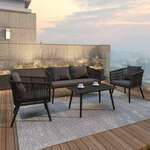 Flash Furniture , SDA-AD723002-4-BK-GG, Patio Sets