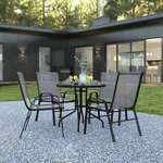 Flash Furniture , TLH-0702303C-GY-GG, Indoor Outdoor Sets