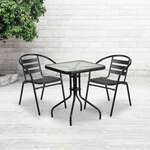 Flash Furniture , TLH-0731SQ-017CBK2-GG, Indoor Outdoor Sets