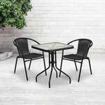 Flash Furniture , TLH-0731SQ-037BK2-GG, Indoor Outdoor Sets