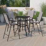 Flash Furniture , TLH-073H092H4-GR-GG, Indoor Outdoor Sets